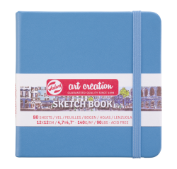 Carnet de croquis Talens Art Creation 120x120mm 140g 80 feuilles bleu