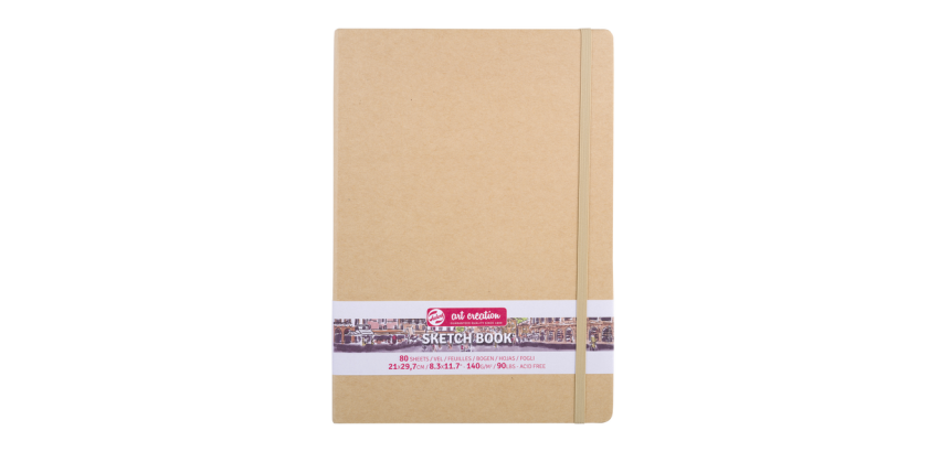 Schetsboek Talens Art Creation 80 witte vellen 140gr 210x300mm kraft
