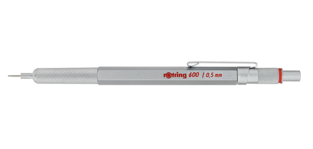 Portemine rOtring 600 0,5mm argent