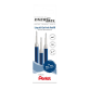 Gelschrijvervulling Pentel LR7 Energel medium blauw set à 3 stuks