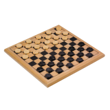 Damspel Longfield Games hout 30x30cm