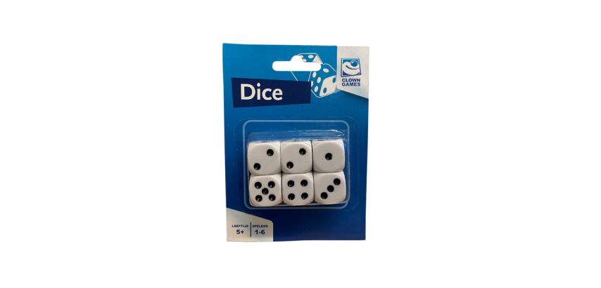 Dé Clown Games blister 6 pièces