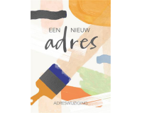 Adreswijziging multipack Een nieuw adres set à 5 kaarten