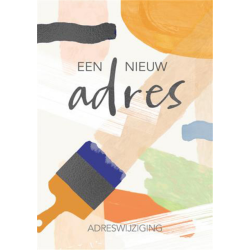 Adreswijziging multipack Een nieuw adres set à 5 kaarten