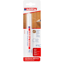 Marqueur edding 8900 Meuble ogive 1,5-2mm blanc pur blister 1 pièce