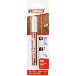 Viltstift edding 8900 meubel rond 1.5-2mm teak blister à 1 stuk