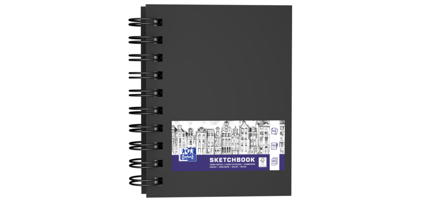 Oxford drawing notebook A6 80 sheets 100g spiral