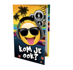 Carte d'invitation Tropical DJ 17x14,2cm (NL)
