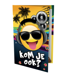 Carte d'invitation Tropical DJ 17x14,2cm (NL)