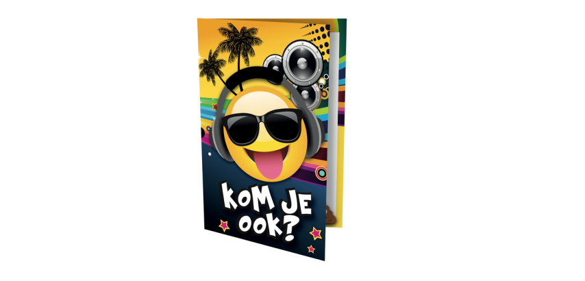 Tropical DJ Invitation Card 17x14.2cm (NL)