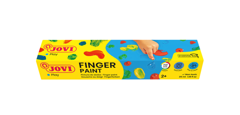 Fingerfarbe Jovi 35ml gemischtes Set 5 Töpfe