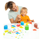 Peinture au doigt Jovi 35ml assorti lot 5 pots