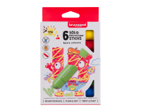 Bâton gouache Bruynzeel Kids set 6 couleurs basiques
