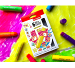 Bruynzeel Kids Gouache Stifte Set, 6 Neonfarben