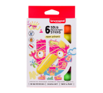 Bruynzeel Kids Gouache Stifte Set, 6 Neonfarben
