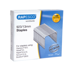 En_grapas rapesco galvanizada 923/13 caja de 1000 unidades