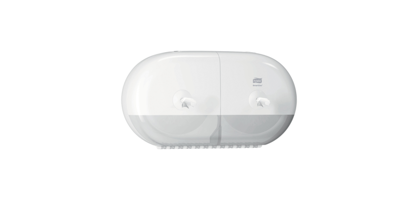 Tork T9 Elevation 682000 SmartOne small Duo white toilet paper dispenser