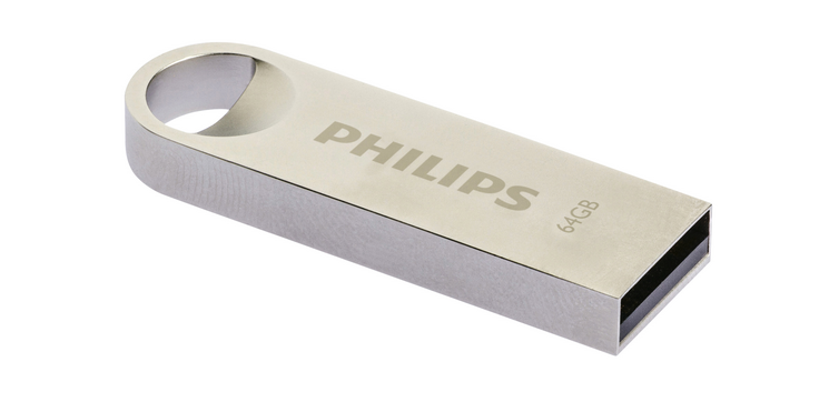 Philips Moon USB 2.0 USB-A 64GB Silber