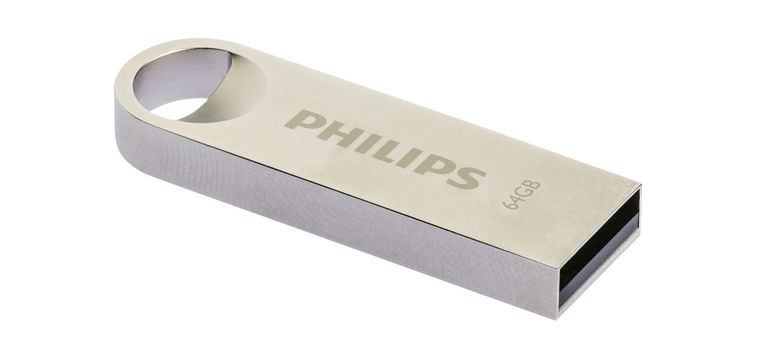 Clé USB 2.0 Philips Moon USB-A 64Go argent