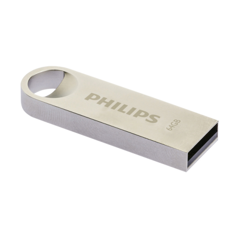 Clé USB 2.0 Philips Moon Vintage argent 64Go