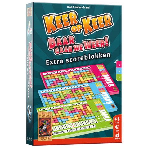 Scoreblok Keer op Keer level 5,6 en 7