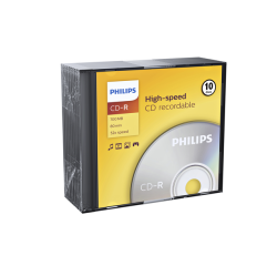 CD-R Philips 80Min 700MB 52x SL 10 stuks