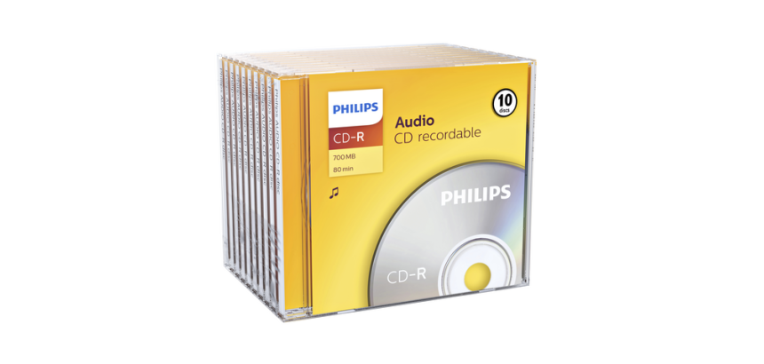 Philips 80Min Audio CD-R JC Case 10 Pieces