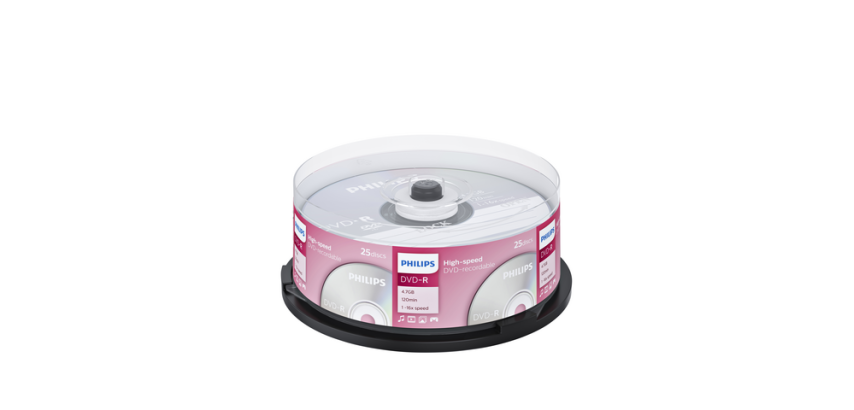 DVD-R Philips 4.7GB 16x Spindel 25 pièces