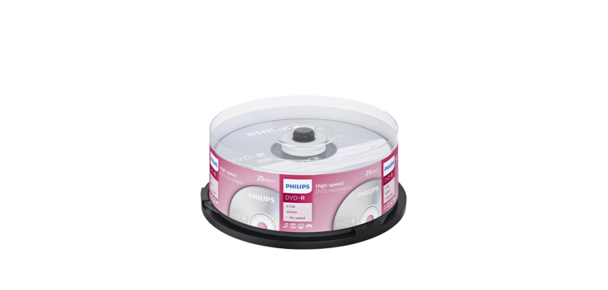 DVD-R Philips 4.7GB 16x Spindel 25 pièces