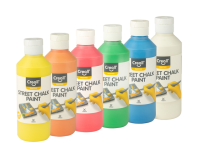 Peinture trottoir craie Creall Chalk Paint lot 6 couleurs 250ml
