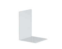 Serre-livres MAUL acryl 12x12x17cm jeu 2 pièces transparent