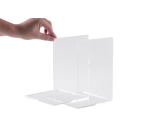 Serre-livres MAUL acryl 12x12x17cm jeu 2 pièces transparent