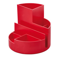 Organisateur MAULroundbox Recycled 6 compartiments rouge