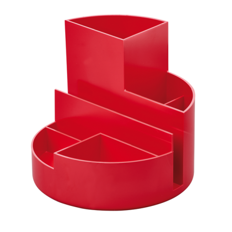 Organisateur MAULroundbox Recycled 6 compartiments rouge