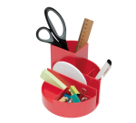 Pennenkoker MAULroundbox Blauwe Engel recycled 6 vaks rood