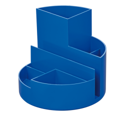 Pennenkoker MAUL roundbox Blauwe Engel recycled 6 vaks blauw