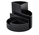 Pennenkoker MAULroundbox Blauwe Engel recycled 6 vaks zwart