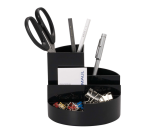 Pennenkoker MAULroundbox Blauwe Engel recycled 6 vaks zwart