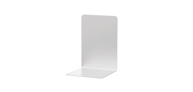MAUL aluminum bookends 12x12x17.5cm set of 2 pieces silver