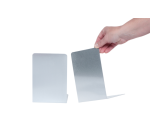 Buchstütze MAUL Aluminium 12x12x17,5cm Set 2 Silber