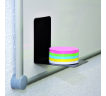 MAUL magnetic bookends 14x12x14cm set of 2 pieces black