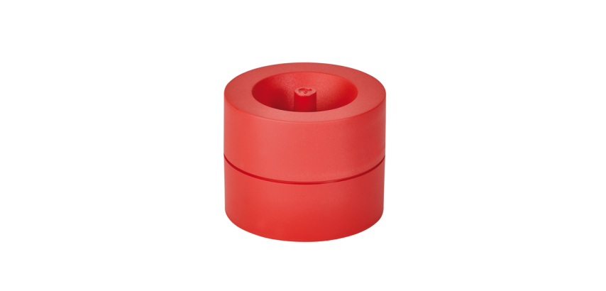 MAULpro Recycled Paperclip Dispenser Ø73x60mm Red