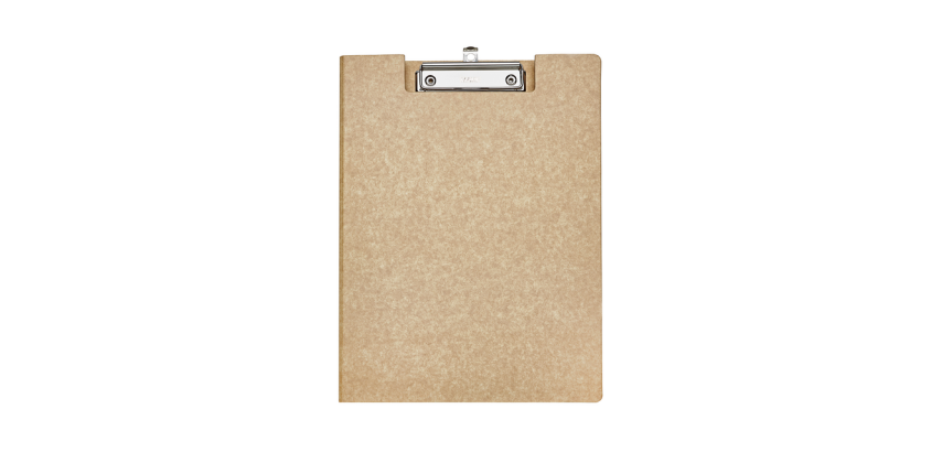 MAULbalance clipboard with flap A4 3mm reinforced cardboard wood structure portrait