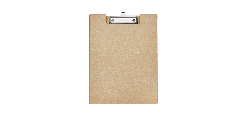 Klembordmap MAULbalance A4 staand sterk 3mm karton met houtstructuur