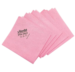 Lavette microfibre Vileda Pro rouge 5 pièces