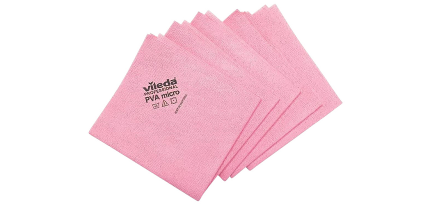 Vileda Pro Mikrofaser Wischtuch Rot 5 Stück