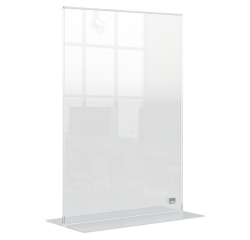 Porte-affiche Nobo Premium Plus A4 acrylique autoportant