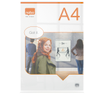 Infobord Nobo Premium Plus A4 acryl vrijstaand