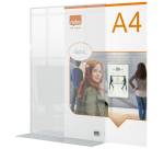 Infobord Nobo Premium Plus A4 acryl vrijstaand