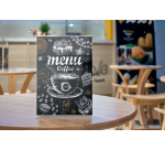 Infobord Nobo Premium Plus A5 acryl vrijstaand